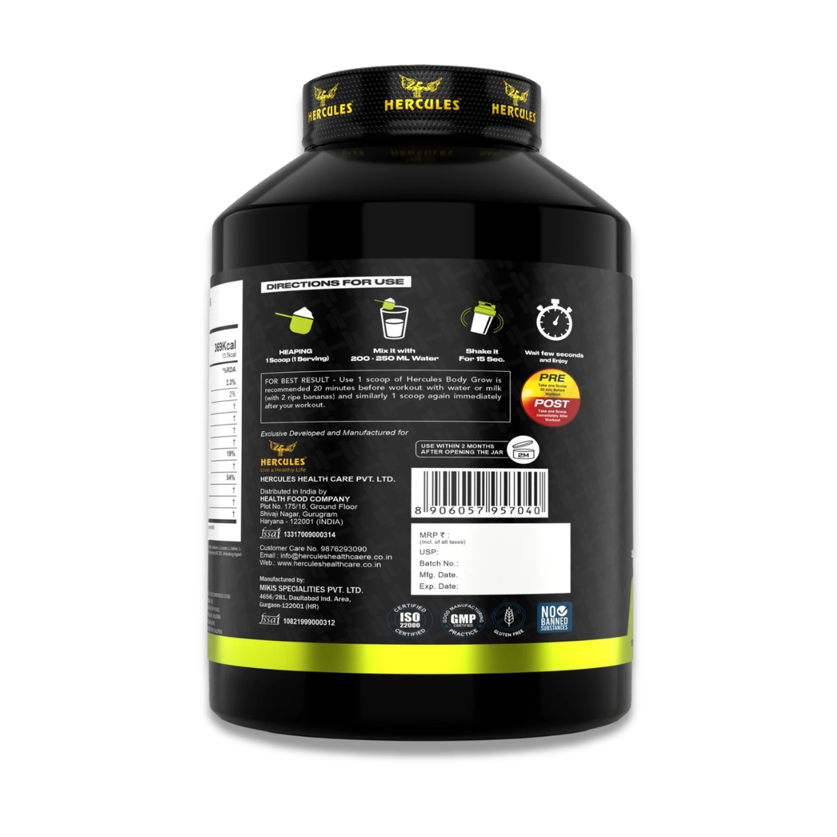 Hercules Nutrition Rapid Lean Whey Protein - FitpuX