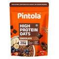 Pintola 26g High Protein Dark Chocolate Oats 1kg, No Refined Sugar, with Almonds, Raisins, Pumpkin & Chia Seeds, 9.6g Fibre, Rolled Oats for Weight management, Breakfast Cereals