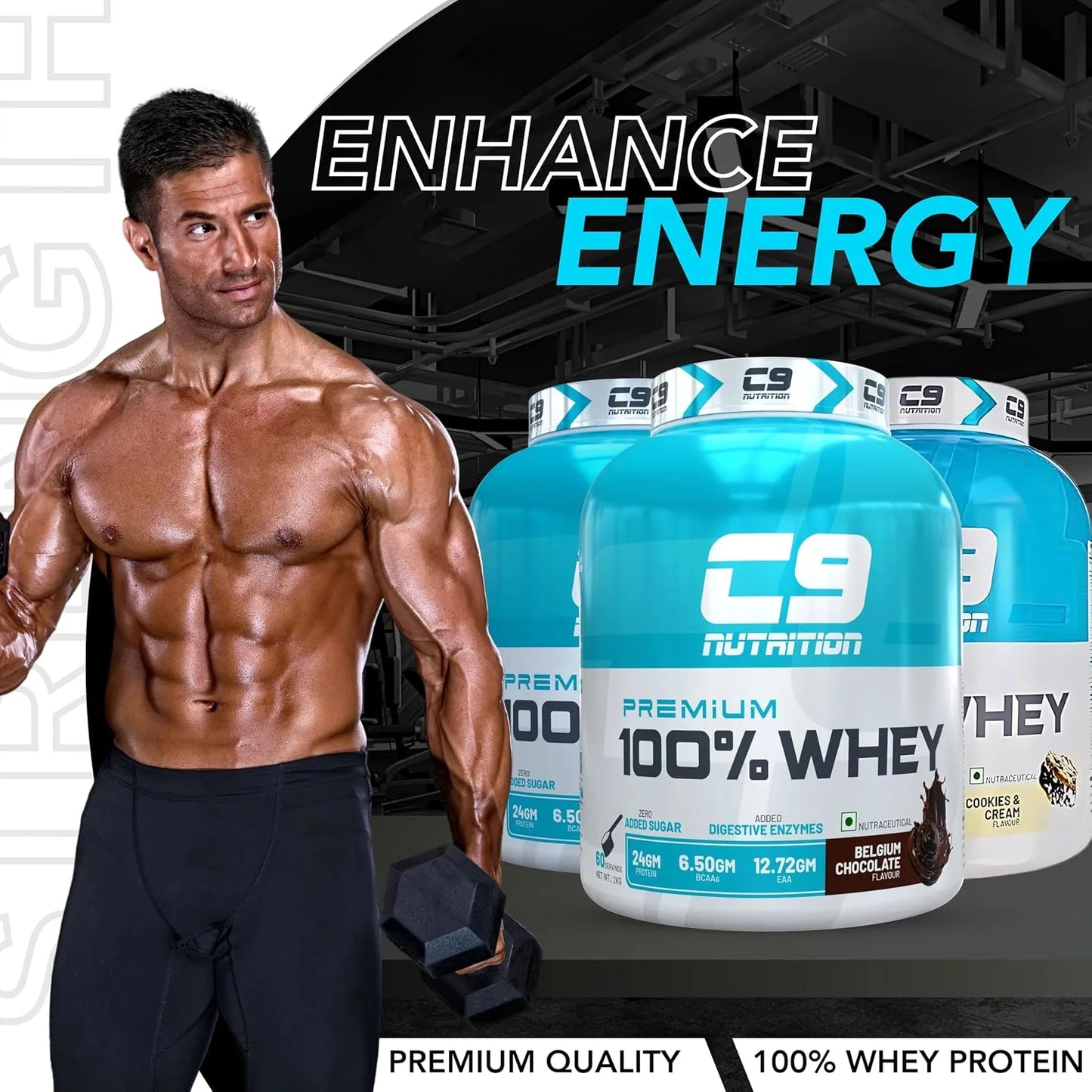 C9 Nutrition Premium 100% Whey Protein 2kg