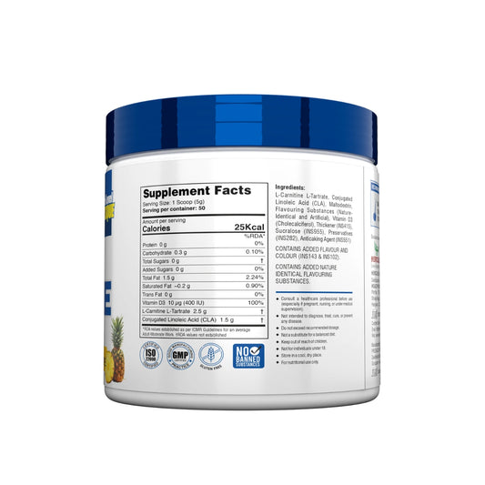 Hercules CLA+CARNITINE 250G Thermogenic Fat Burn Matrix