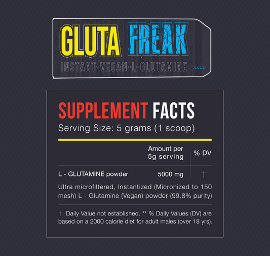 Freak Labs Gluta Freak | Premium Glutamine Recovery Supplement