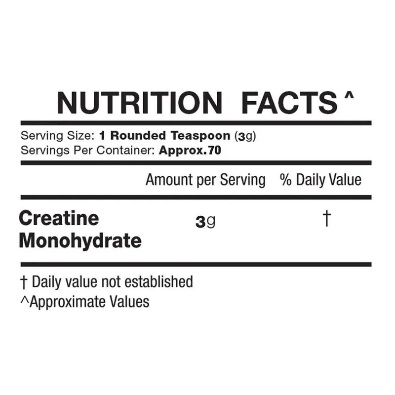 IN2 Creatine Monohydrate 210g – Unflavored Creatine for Strength & Muscle Support