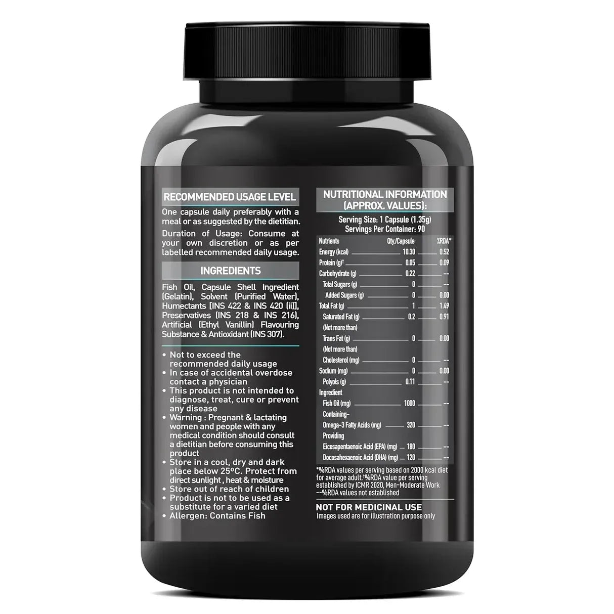 Muscle Blaze Omega 3 Fish Oil | EPA & DHA Wellness Support