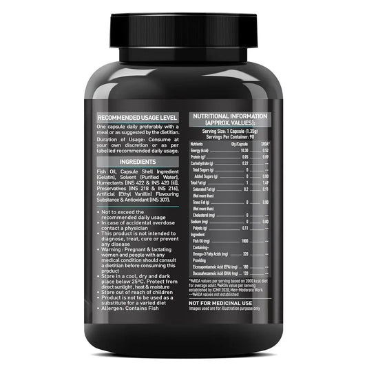 Muscle Blaze Omega 3 Fish Oil | EPA & DHA Wellness Support