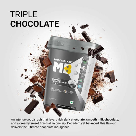 Muscle Blaze Biozyme Performance Whey Triple Chocolate