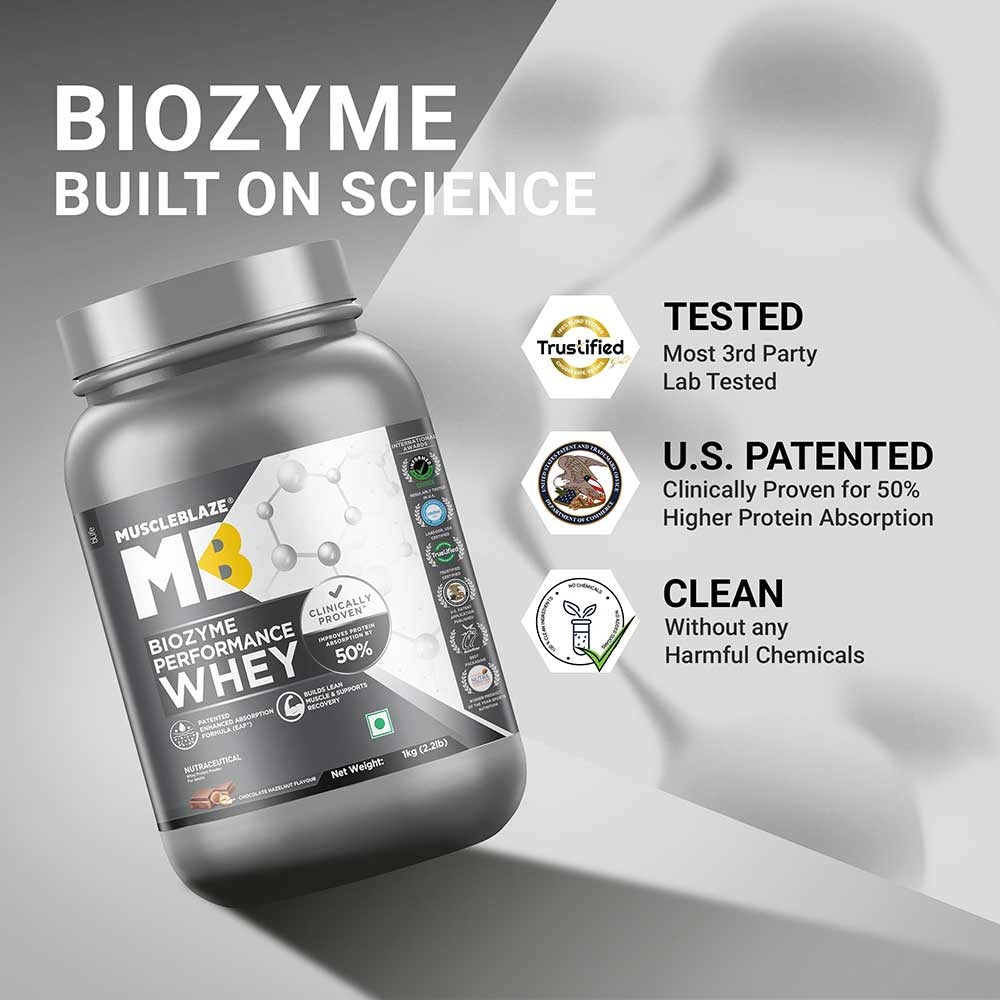 Muscle Blaze Biozyme Performance Whey Chocolate Hazelnut