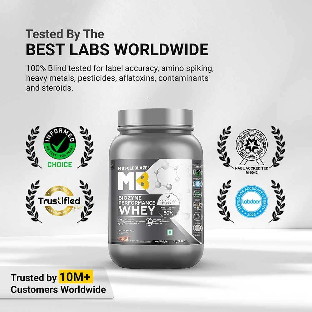 Muscle Blaze Biozyme Performance Whey Chocolate Hazelnut