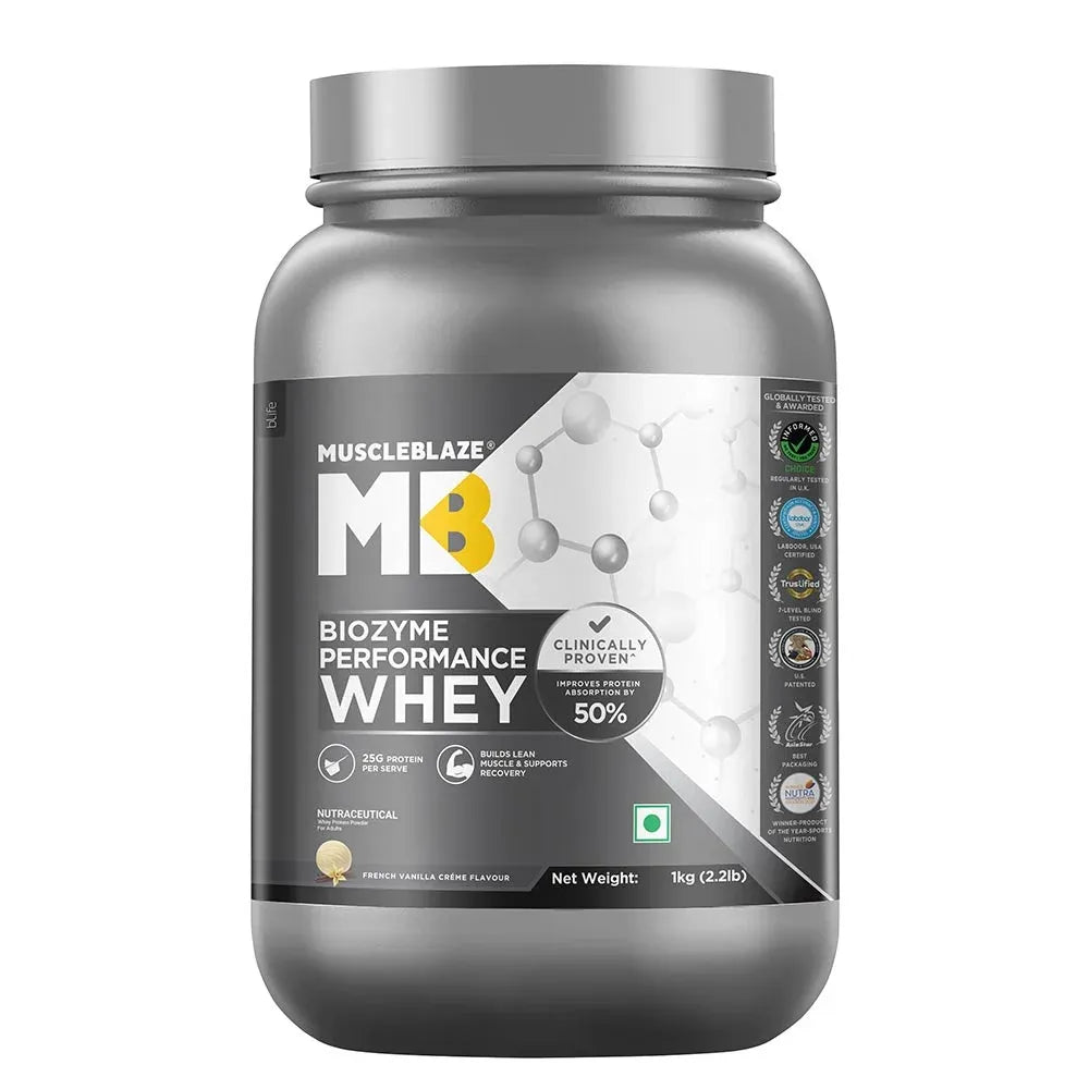 Muscle Blaze Biozyme Performance Whey French Vanilla Creme