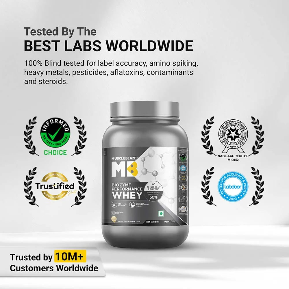 Muscle Blaze Biozyme Performance Whey French Vanilla Creme