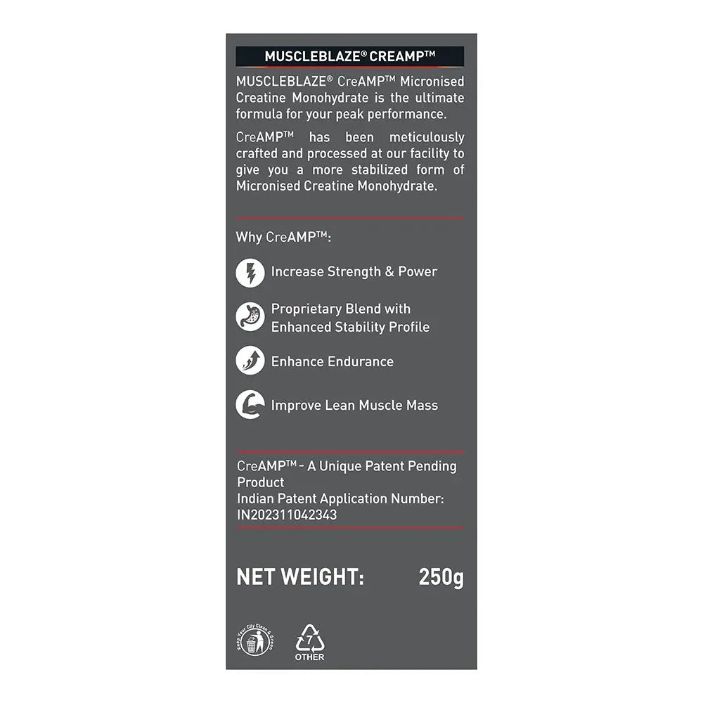 Muscle Blaze Creatine Monohydrate Creamp 250 G
