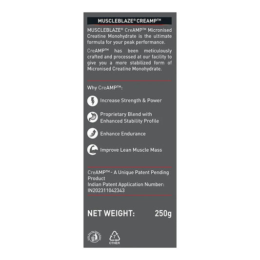 Muscle Blaze Creatine Monohydrate Creamp 250 G