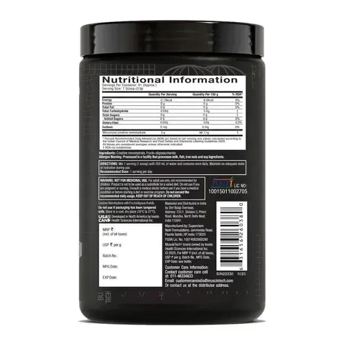 MuscleTech Platinum Creatine Monohydrate Powder – Creatine for Strength & Muscle Support