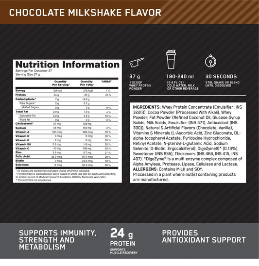 Optimum Nutrition Performance Whey Protein