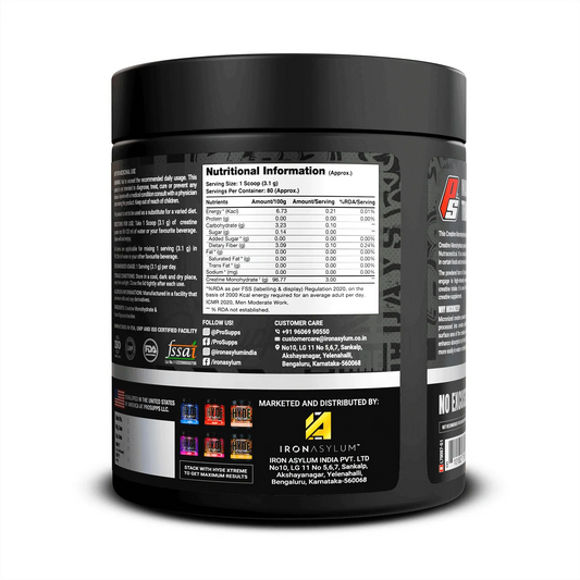 ProSupps Creatine Monohydrate – Pure Creatine Supplement for Muscle & Strength