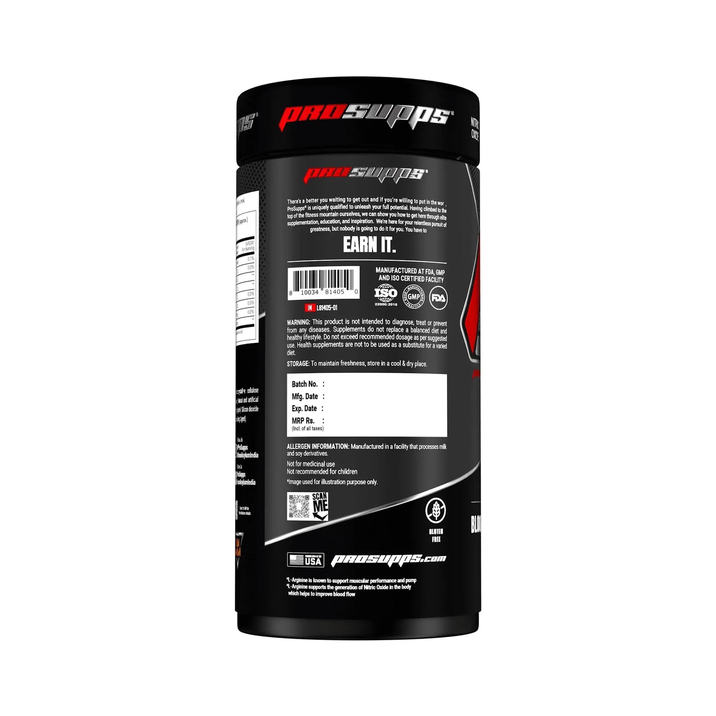 ProSupps L-Arginine – L-Arginine Amino Acid Supplement for Workout Support