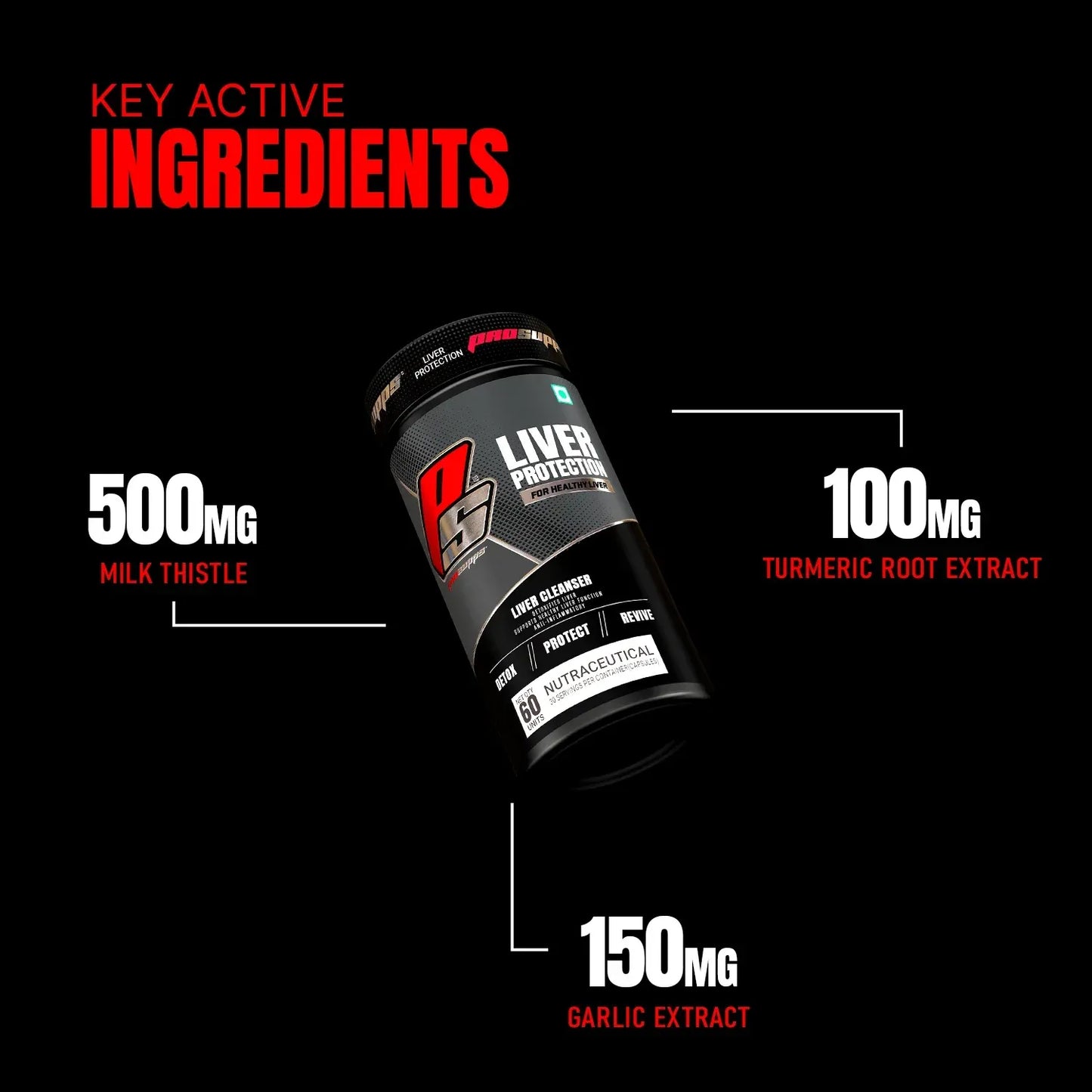 ProSupps Liver Protection Caps – Liver Support & Detox Supplement