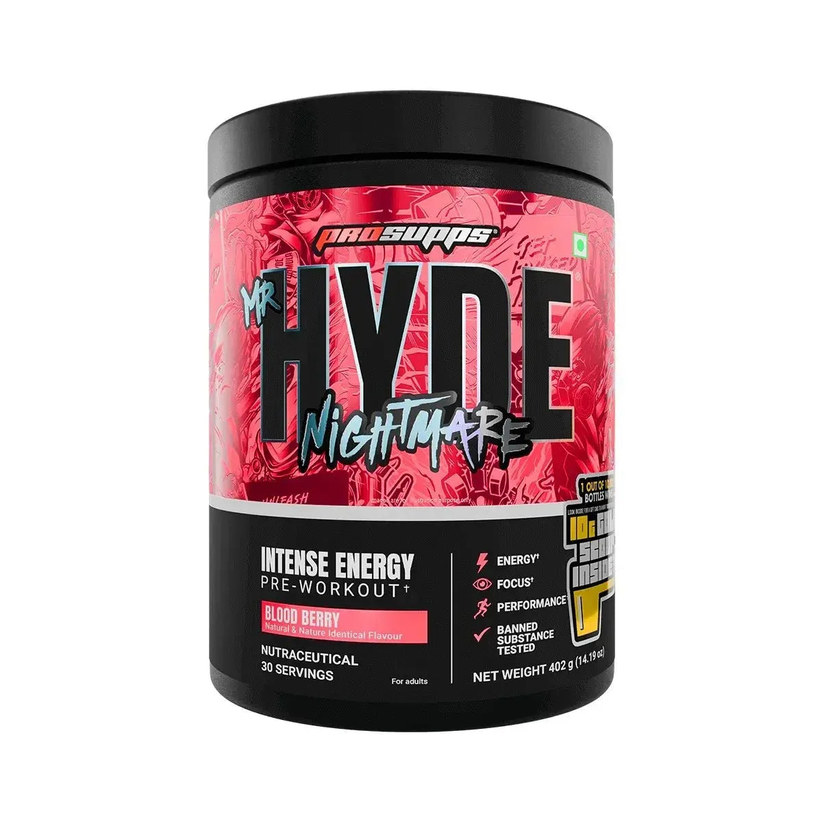 ProSupps Mr Hyde Nightmare Pre Workout – High-Stim Pre-Workout Supplement