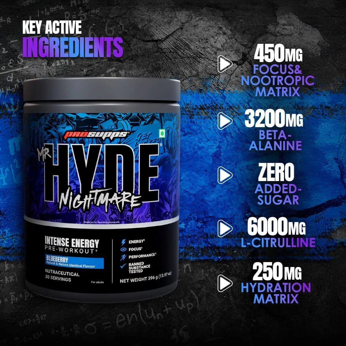 ProSupps Mr Hyde Nightmare Pre Workout – High-Stim Pre-Workout Supplement