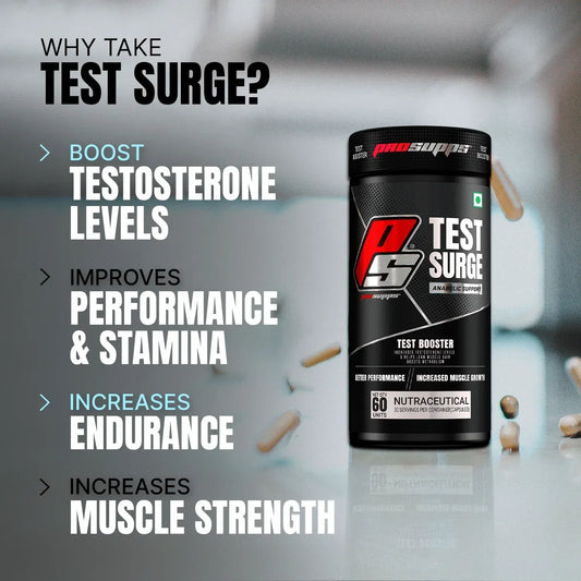ProSupps Test Surge Caps – Testosterone Support & Fitness Supplement