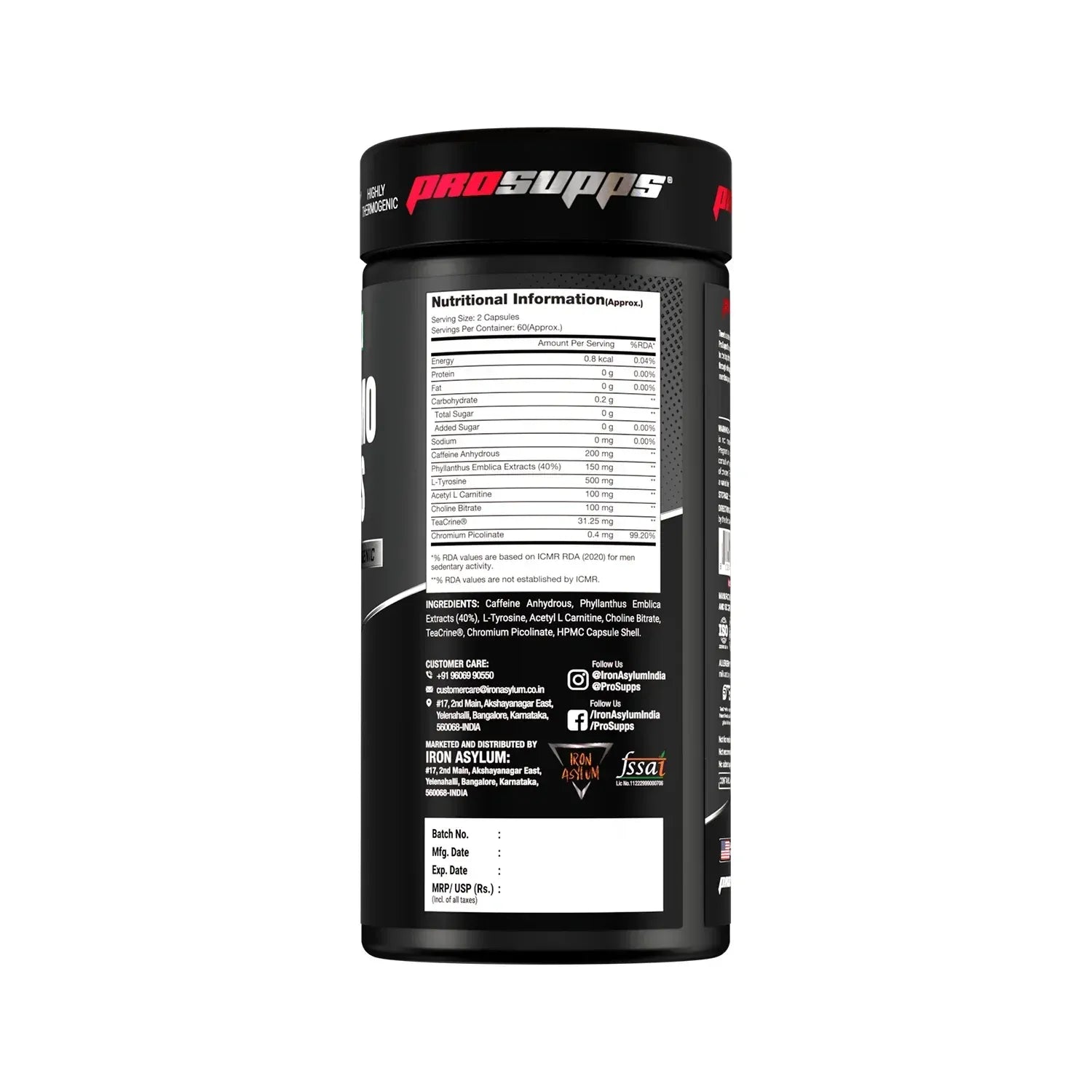 ProSupps Thermo Caps – Thermogenic Fat Burner Capsules for Weight Management