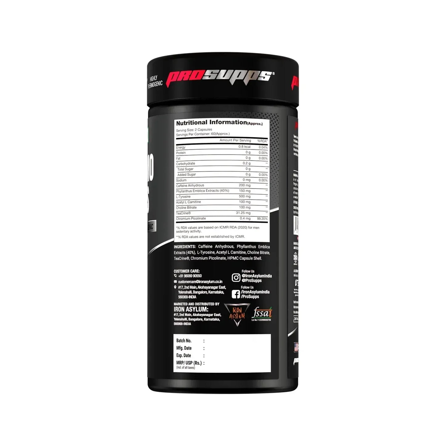 ProSupps Thermo Caps – Thermogenic Fat Burner Capsules for Weight Management