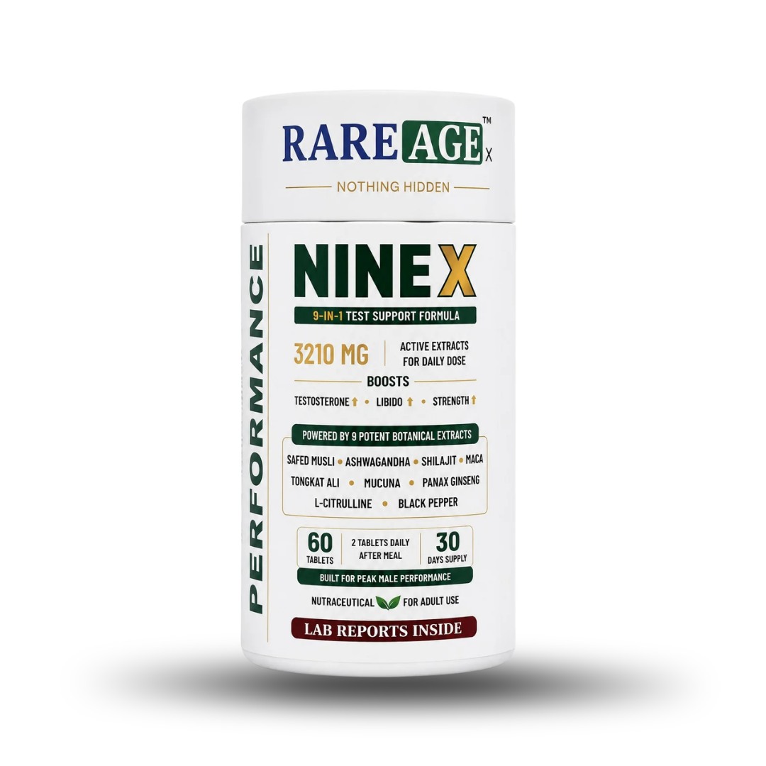 Rareage NINE X – 9 Botanical Extract Performance Formula