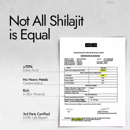 Kapiva Shilajit Gold Resin | Premium Ayurvedic Stamina & Energy Support