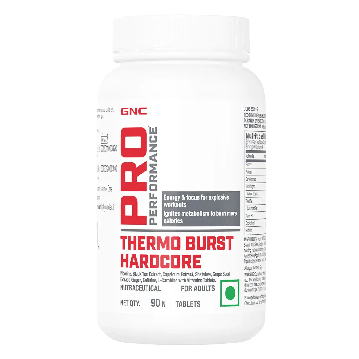 GNC Pro Performance Thermo Burst Hardcore