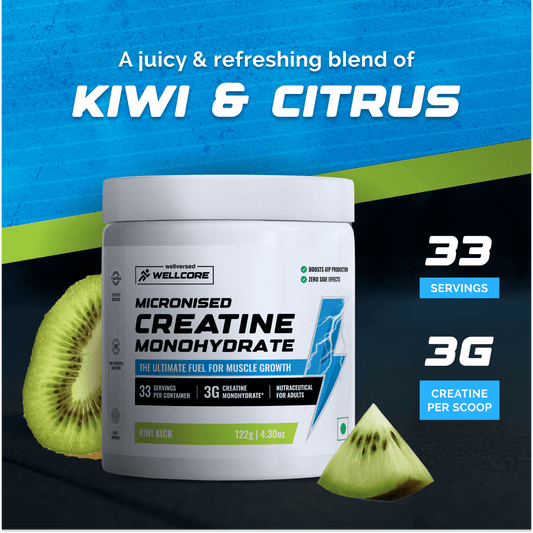 Wellcore Micronised Creatine Monohydrate - Kiwi Kick
