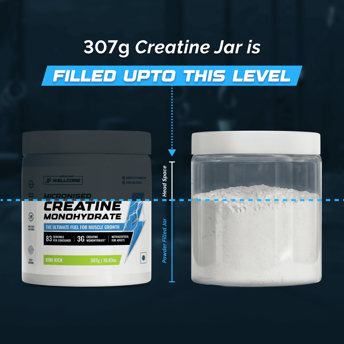 Wellcore Micronised Creatine Monohydrate - Kiwi Kick
