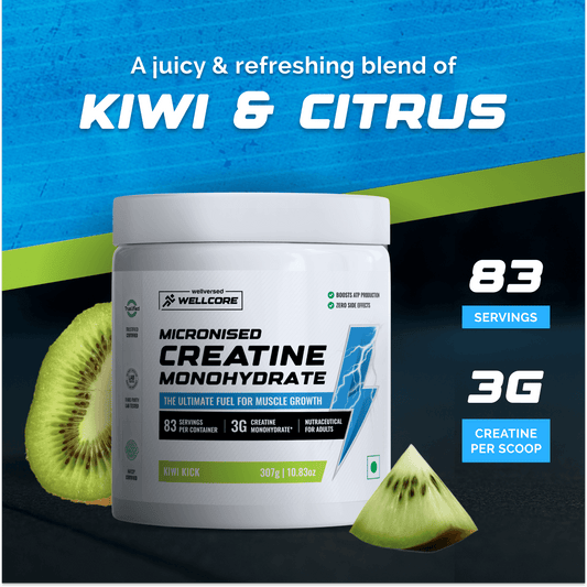 Wellcore Micronised Creatine Monohydrate - Kiwi Kick