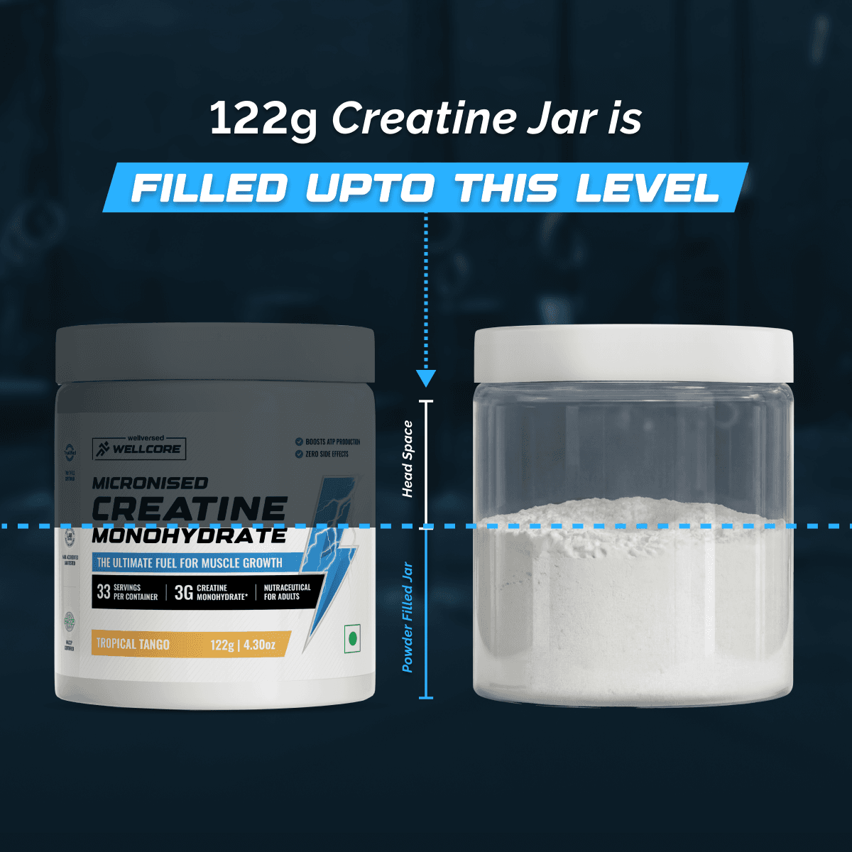 Wellcore Micronised Creatine Monohydrate - Tropical Tango