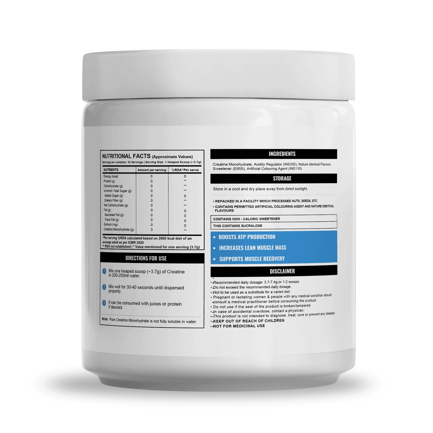 Wellcore Micronised Creatine Monohydrate - Tropical Tango