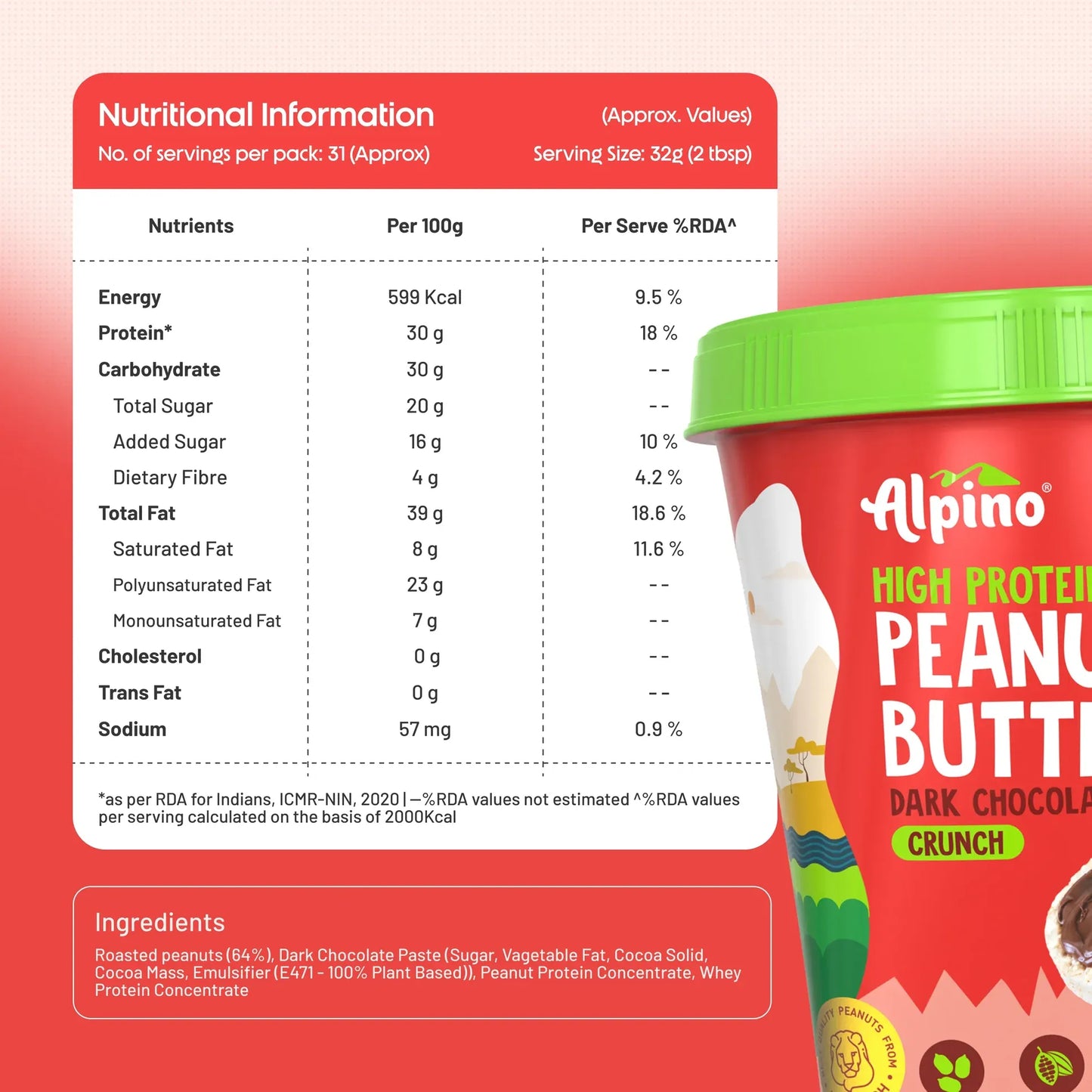 Alpino Peanut Butter 1 Kg
