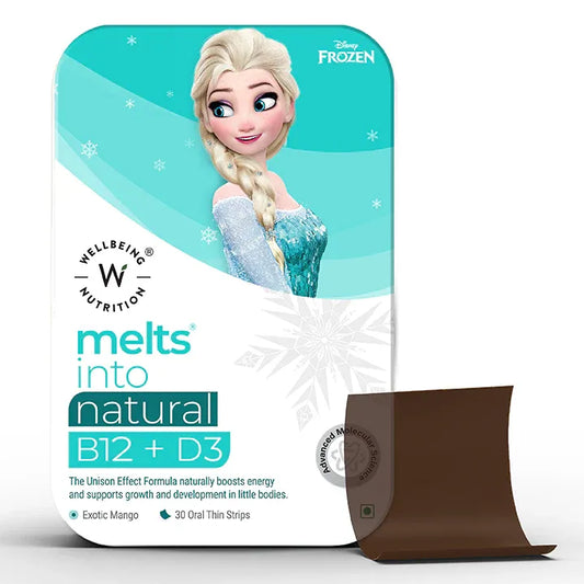 Wellbeing Nutrition Kids Disney Anna Elsa Natural B12+D3