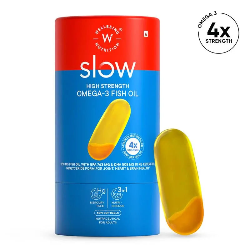 Wellbeing Nutrition High Strength Omega 3 Fish Oil