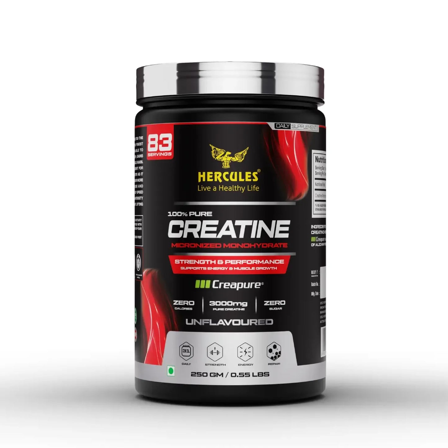 Hercules Nutrition Creatine Micronised Monohydrate
