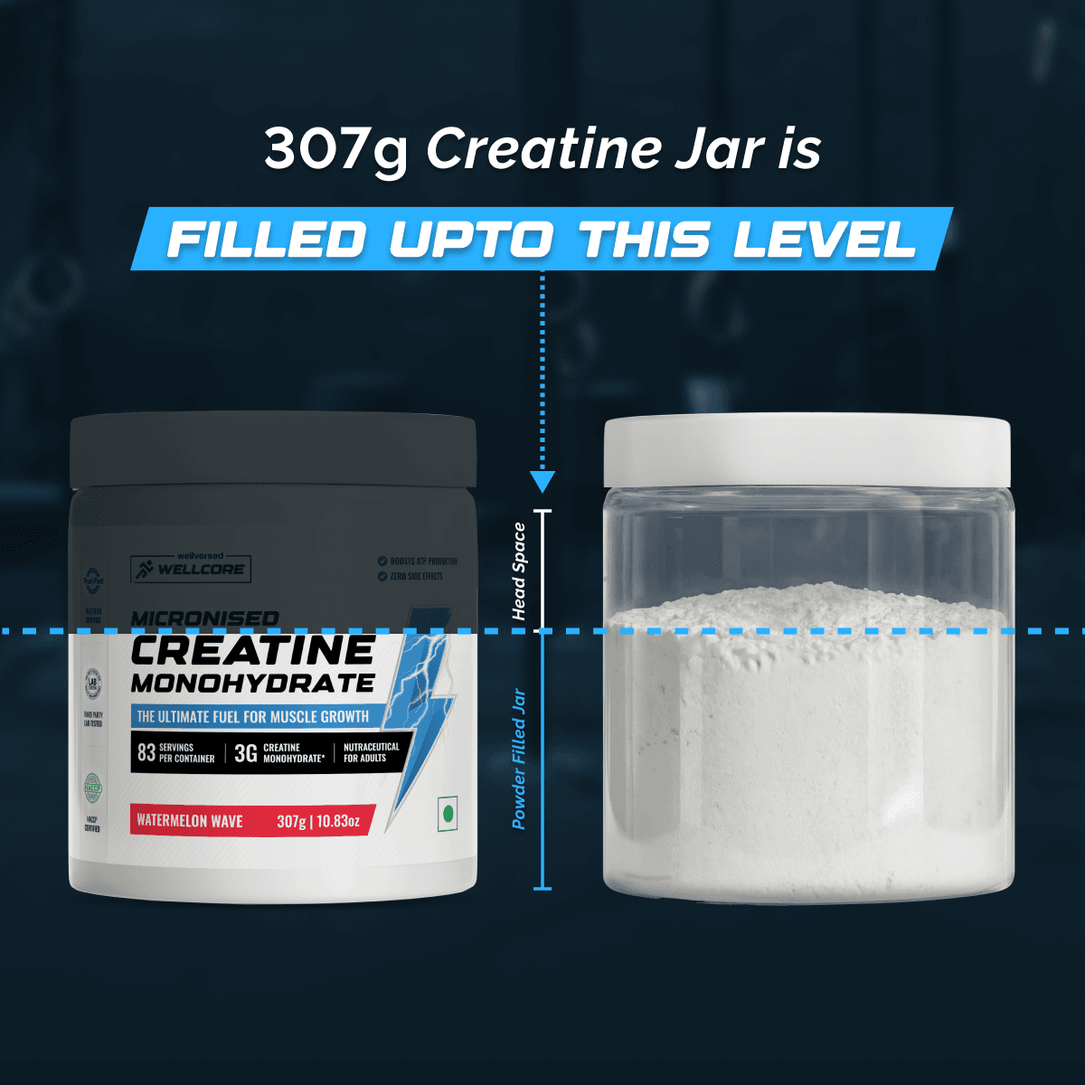 Wellcore Micronised Creatine Monohydrate - Watermelon Wave