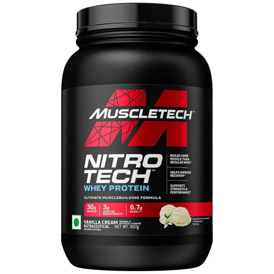 MuscleTech Nitrotech Whey Protein | Muscle Growth & Recovery Support
