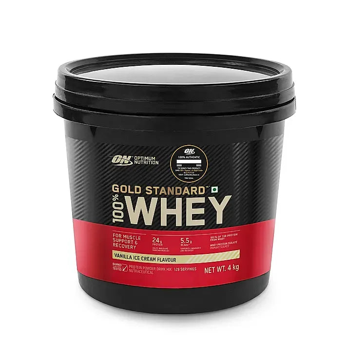 Optimum Nutrition Gold Standard 100% Whey Protein Powder - Vanilla Ice Cream