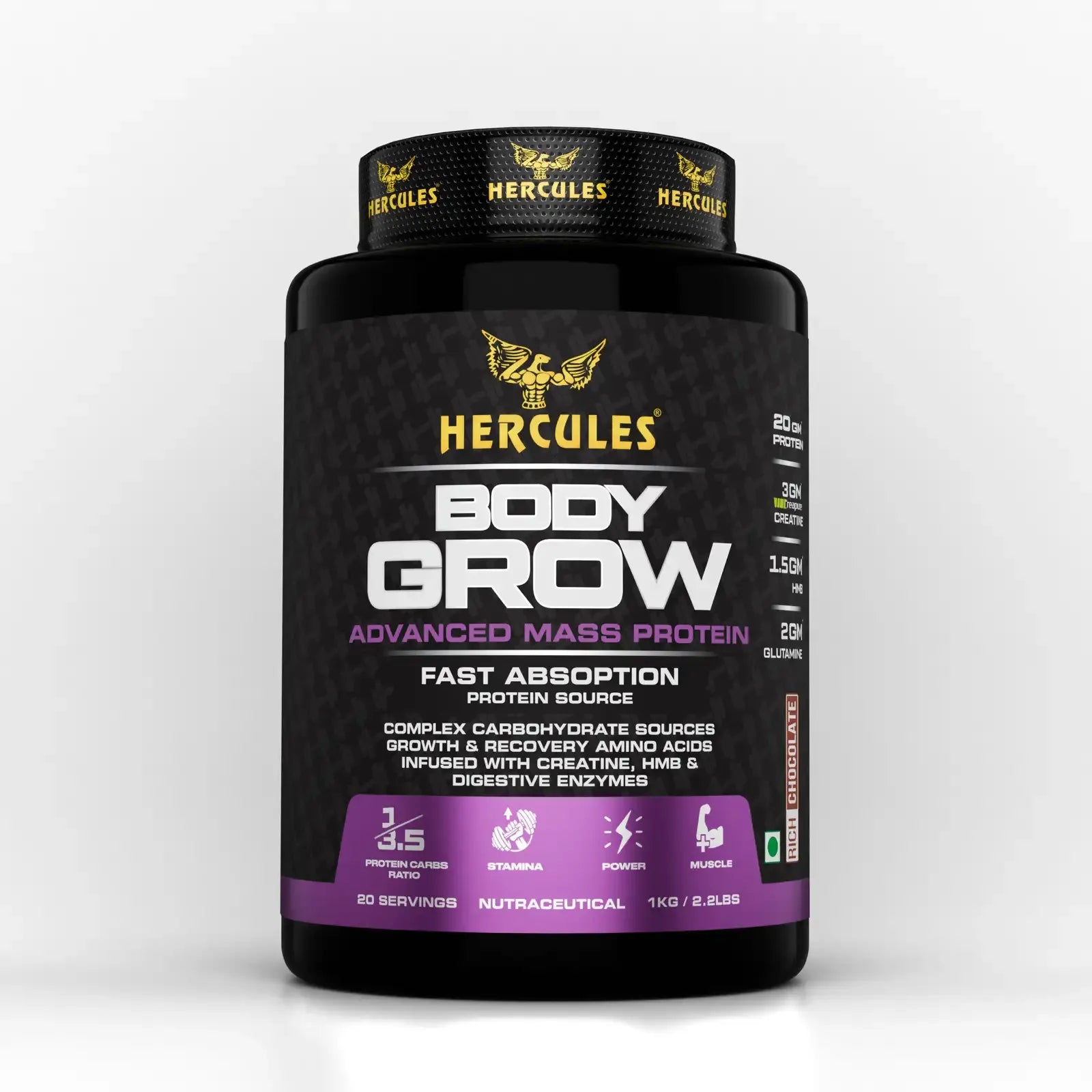 Hercules Nutrition Body Grow Mass Protein