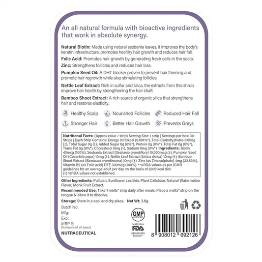 Wellbeing Nutrition Healthy hair