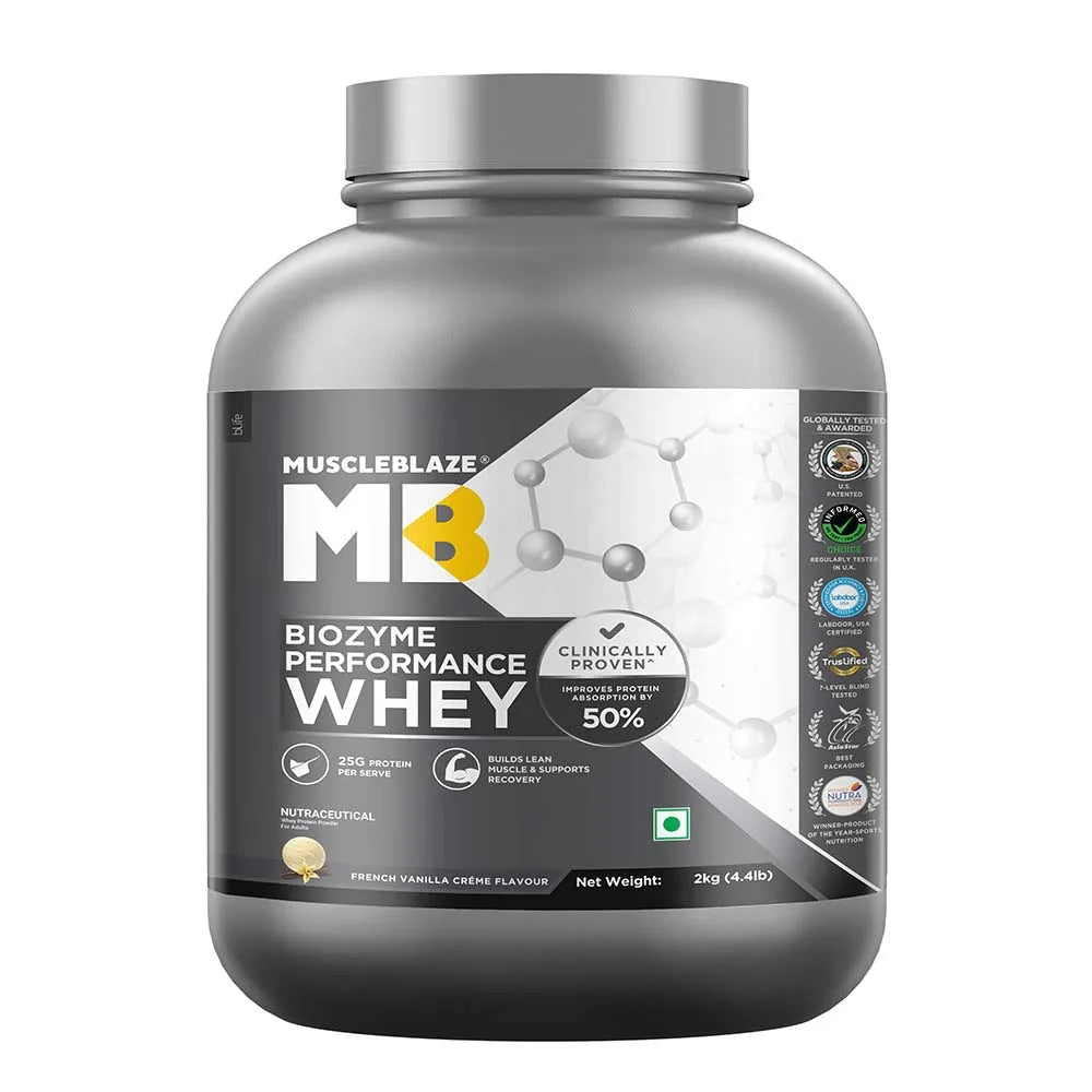 Muscle Blaze Biozyme Performance Whey French Vanilla Creme