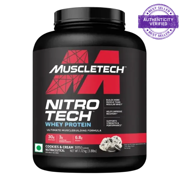 MuscleTech Nitrotech Whey Protein | Muscle Growth & Recovery Support