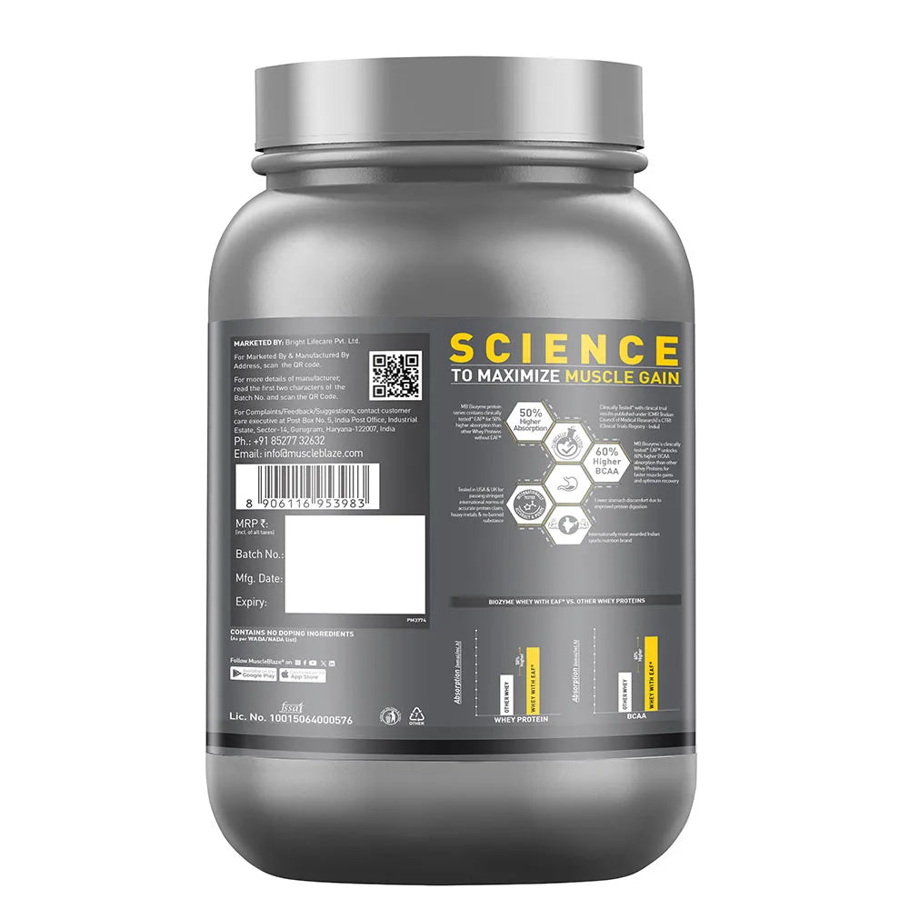 Muscle Blaze Biozyme Performance Whey Magical Mango