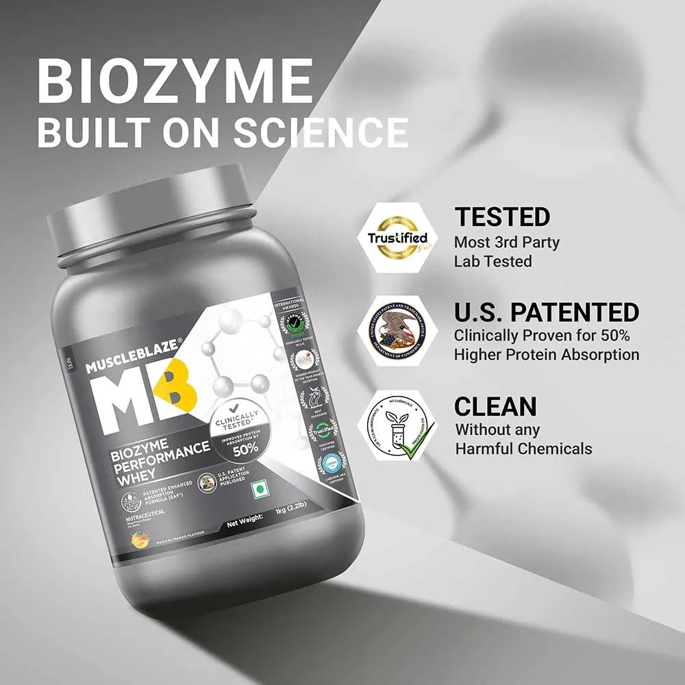Muscle Blaze Biozyme Performance Whey Magical Mango