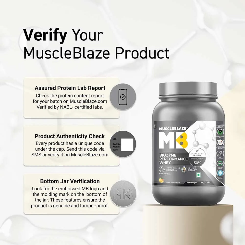 Muscle Blaze Biozyme Performance Whey Magical Mango