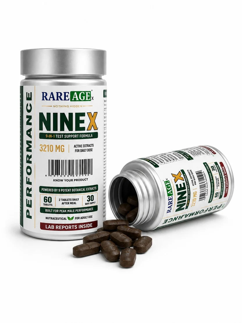 Rareage NINE X – 9 Botanical Extract Performance Formula