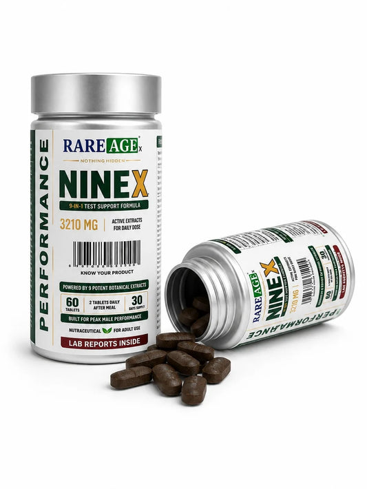 Rareage NINE X – 9 Botanical Extract Performance Formula